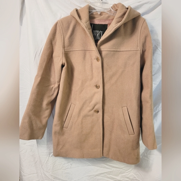 J.percy Hooded Duffel Coat in Camel, Small - Picture 2 of 3